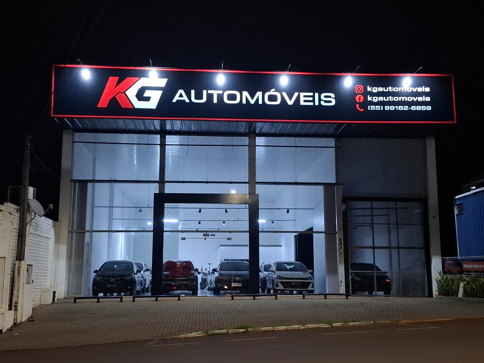 Fachada da KG Automóveis